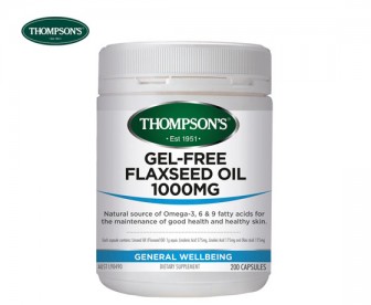Thompson's 汤普森 亚麻仁油胶囊1000mg 200粒 Thompson's 汤普森 亚麻仁油胶囊1000mg 200粒